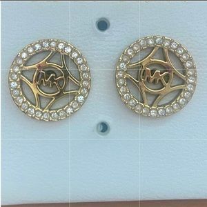 Michael Kors gold stud earrings